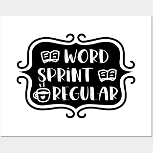 Word Sprint Regular - Writing Typography Posters and Art